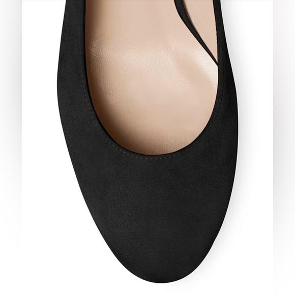 NWB Stuart Weitzman Larsa BLK suede Pump Sz 36.5 - Picture 5 of 13